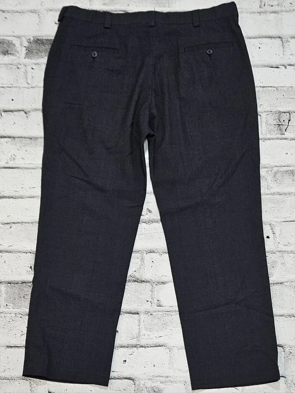 Haggar Charcoal Dress Pants Classic Fit Flat Front Men's 38